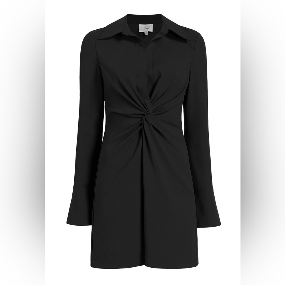 Cinq a Sept McKenna Twisted Front Long Sleeve Mini Dress